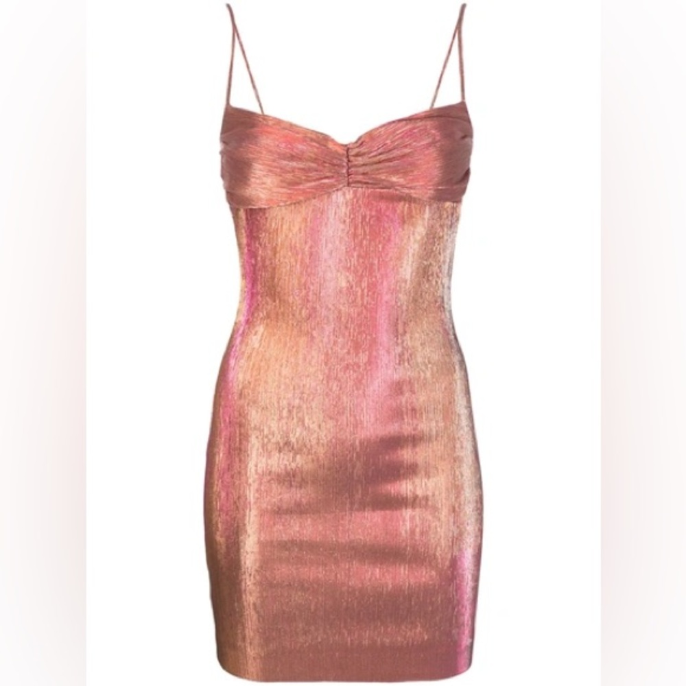 Bec+Bridge Party Rock Pink Metallic Mini Dress